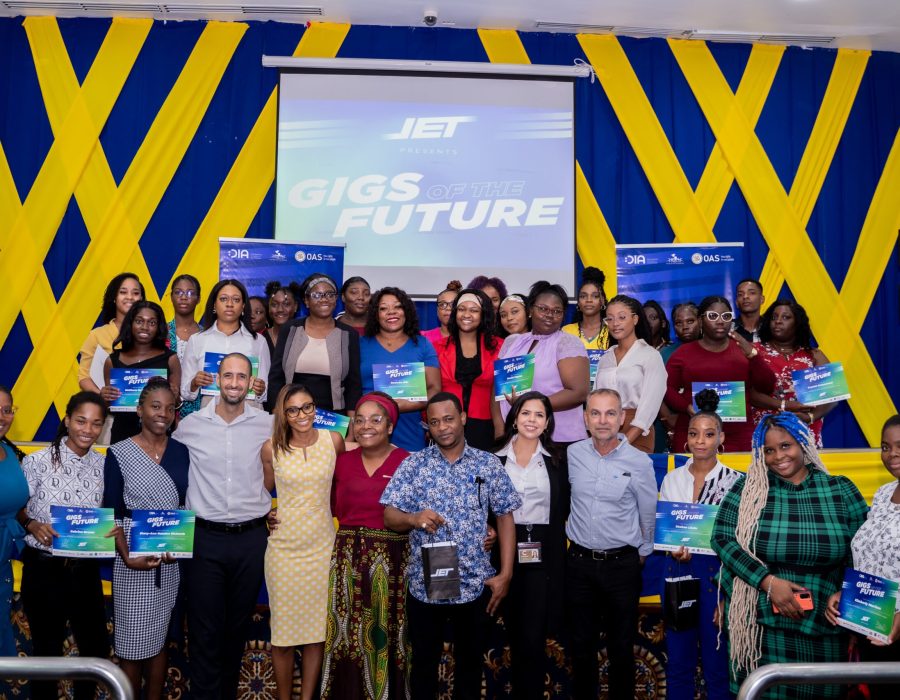 JET Project Cohort 2 graduates show-off their certificates post event alongside supporting partners, trainers and organizing team.