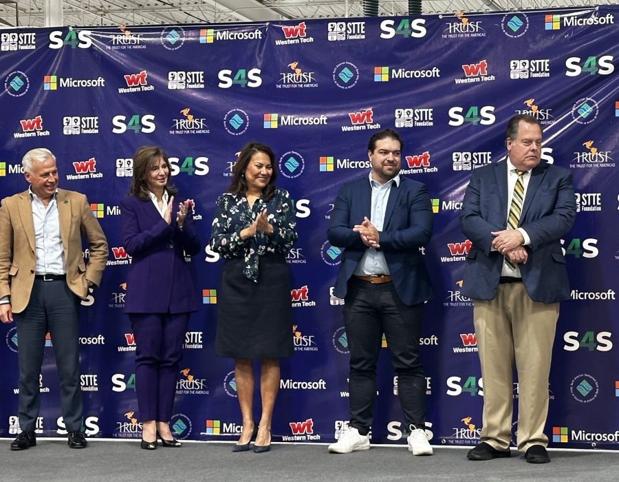 Leadership representatives from NADBank, The Trust for the Americas, Microsoft, El Paso Water and Congresswoman Escobar