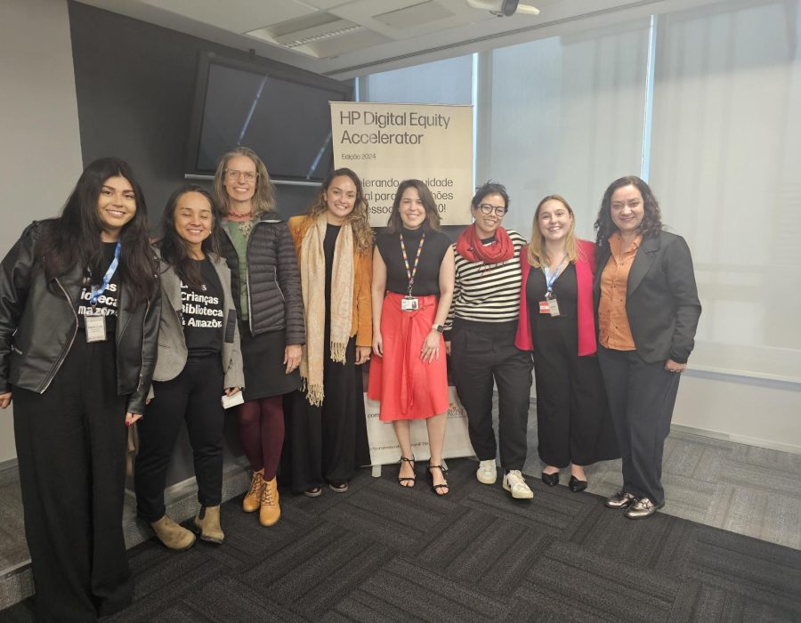 O time Brasil apresentou o Programa POETA no HP Digital Equity Accelerator