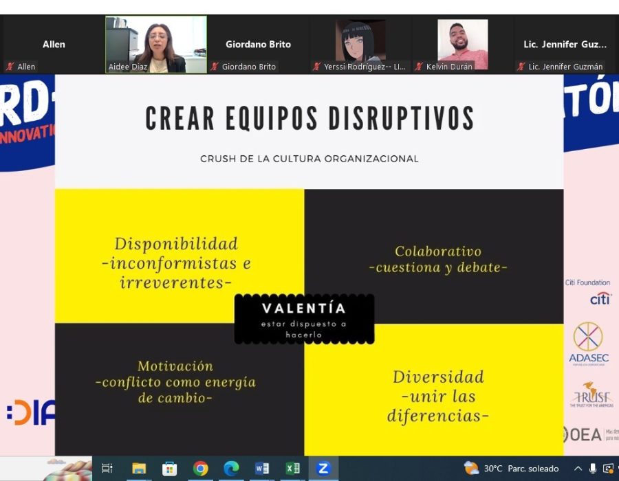 El DIA Lab RD celebra el Ideatón virtual de Innovación y Emprendimiento en República Dominicana
